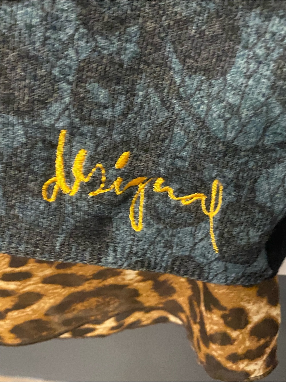 Desigual Women's Printed Long-Sleeved TwoferTop with Colorful Mandala Detail - Picture 8 of 8